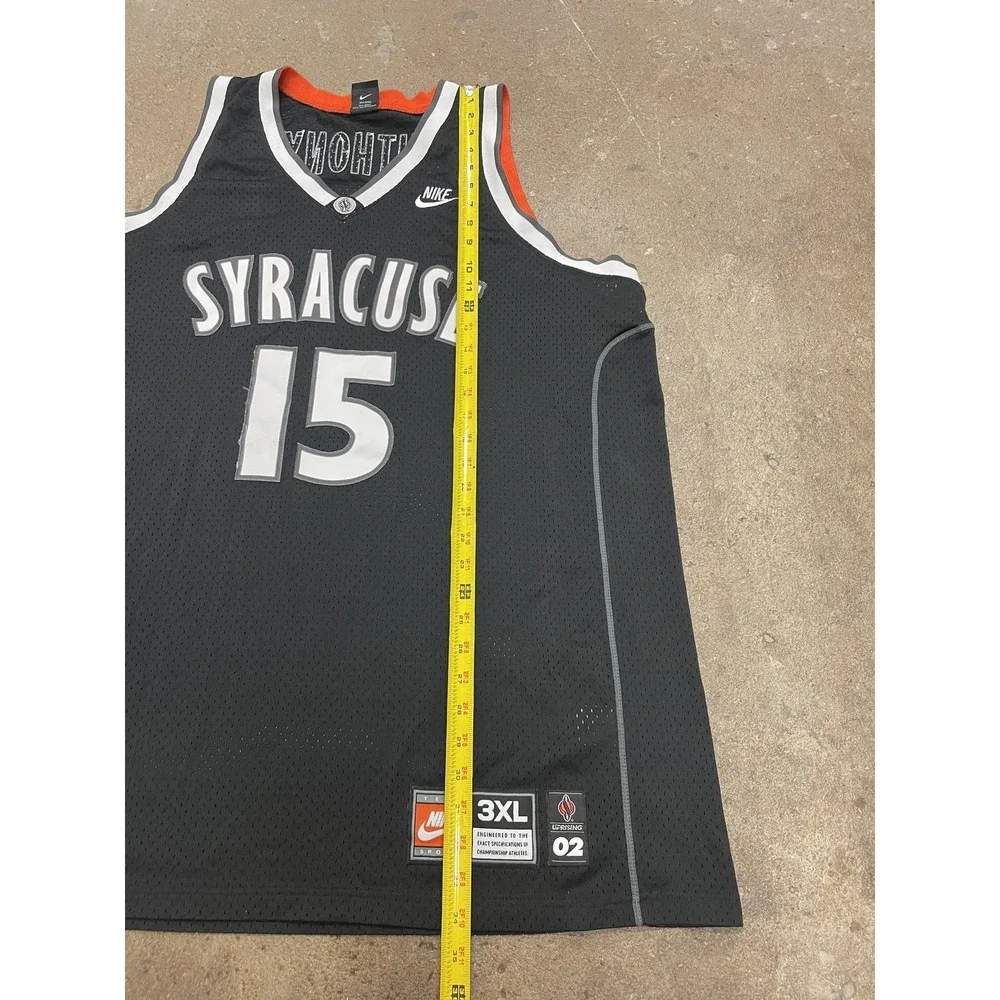 Vintage Syracuse‎ Orange Jersey Mens 3XL Black NCAA Basketball Nike Anthony